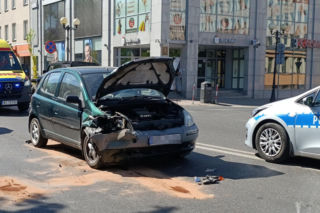 Wypadek samochodowy w Siedlcach