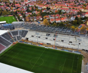 Budowa stadionu w Szczecinie - październik 2021