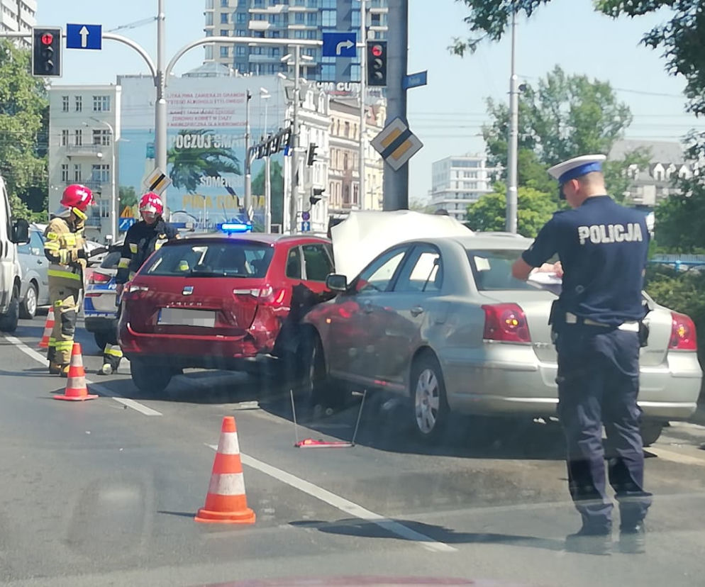 Wypadek w centrum Wrocławia