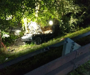 W wypadku BMW w  Jabłonicy Polskiej zginęło dwóch strażaków [ZDJĘCIA]