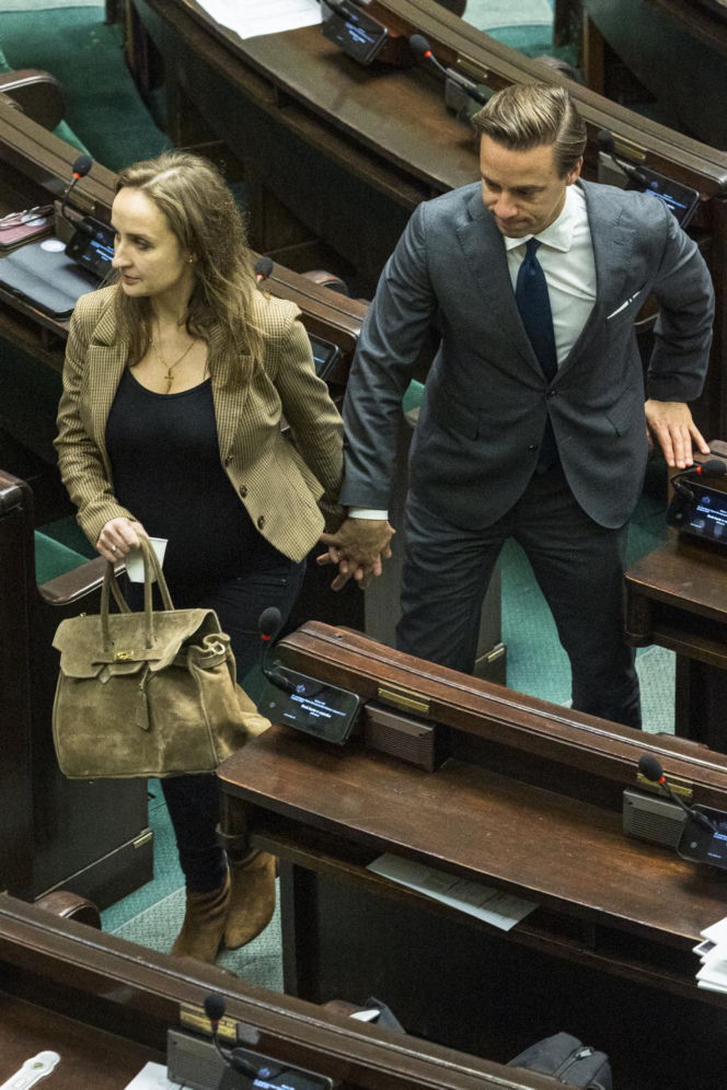 Krzysztof Bosak z żoną Kariną