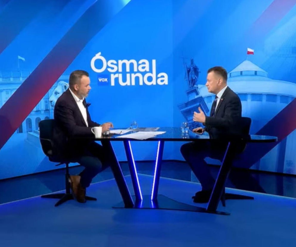 Mariusz Błaszczak i Marek Balawajder w studiu Ósmej Rundy. O plotkach na temat koalicji przeczytasz na VOX FM.