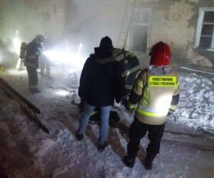 Pożar mieszkania na Wybickiego w Grudziądzu