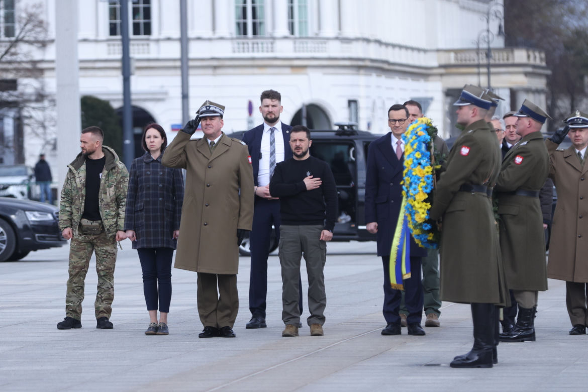 Zelensky na placu Piłsudskiego