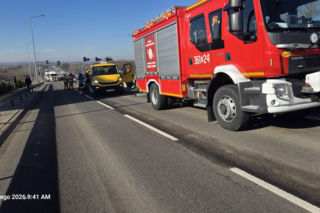 Zgłobice: Dachowanie na DK94. Są duże utrudnienia w ruchu