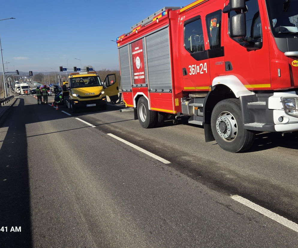 Wypadek na DK 94 w Zgłobicach