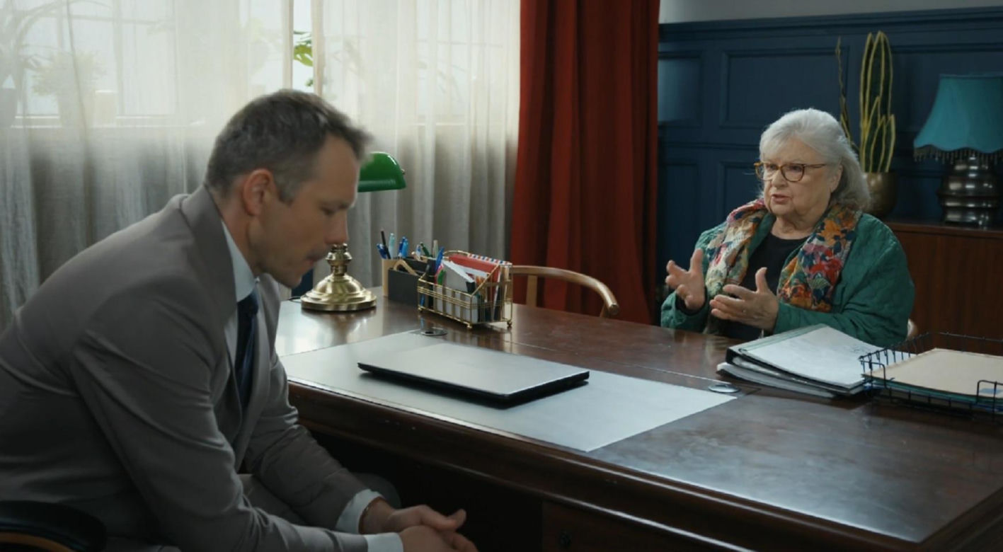 Barwy szczęścia odc. 3419. Amelia (śp. Stanisława Celińska), Bruno (Lesław Żurek)
