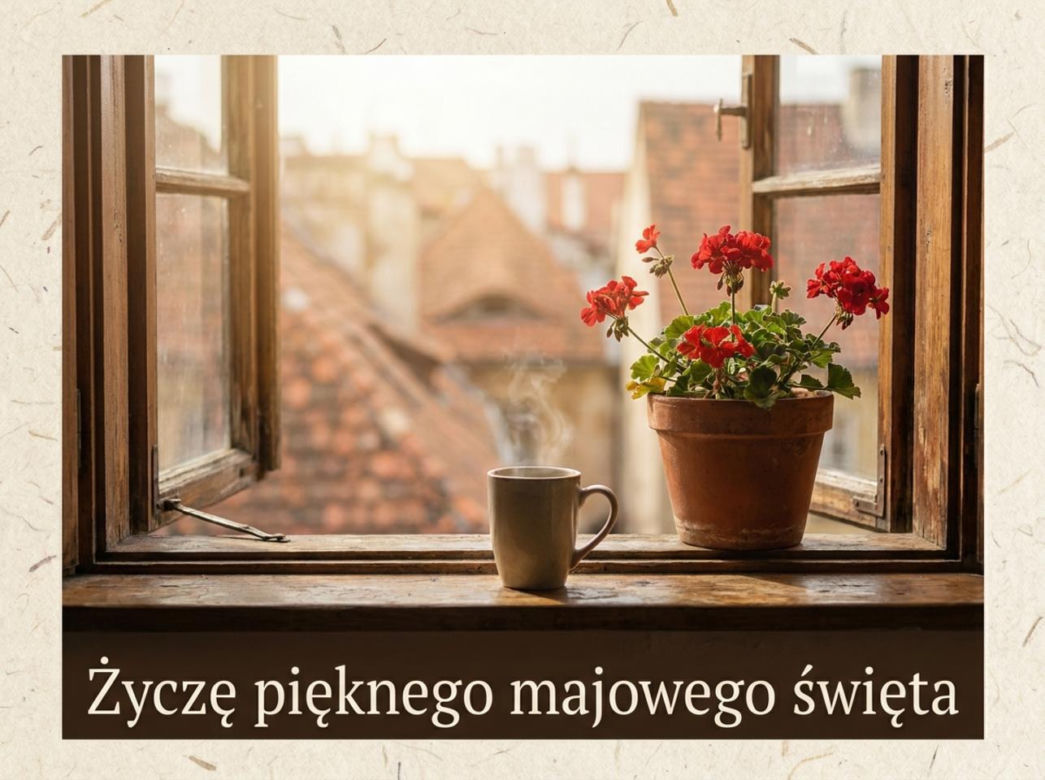 kartka na dzień dobry 1 maja