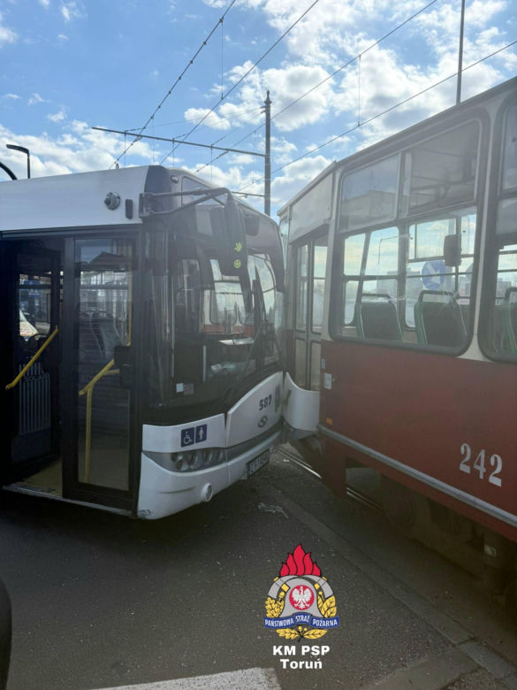 Dwa wypadki na Szosie Chełmińskiej w Toruniu