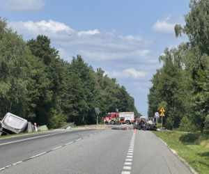 Potworny wypadek w Grębiszewie. Zginęła rodzina