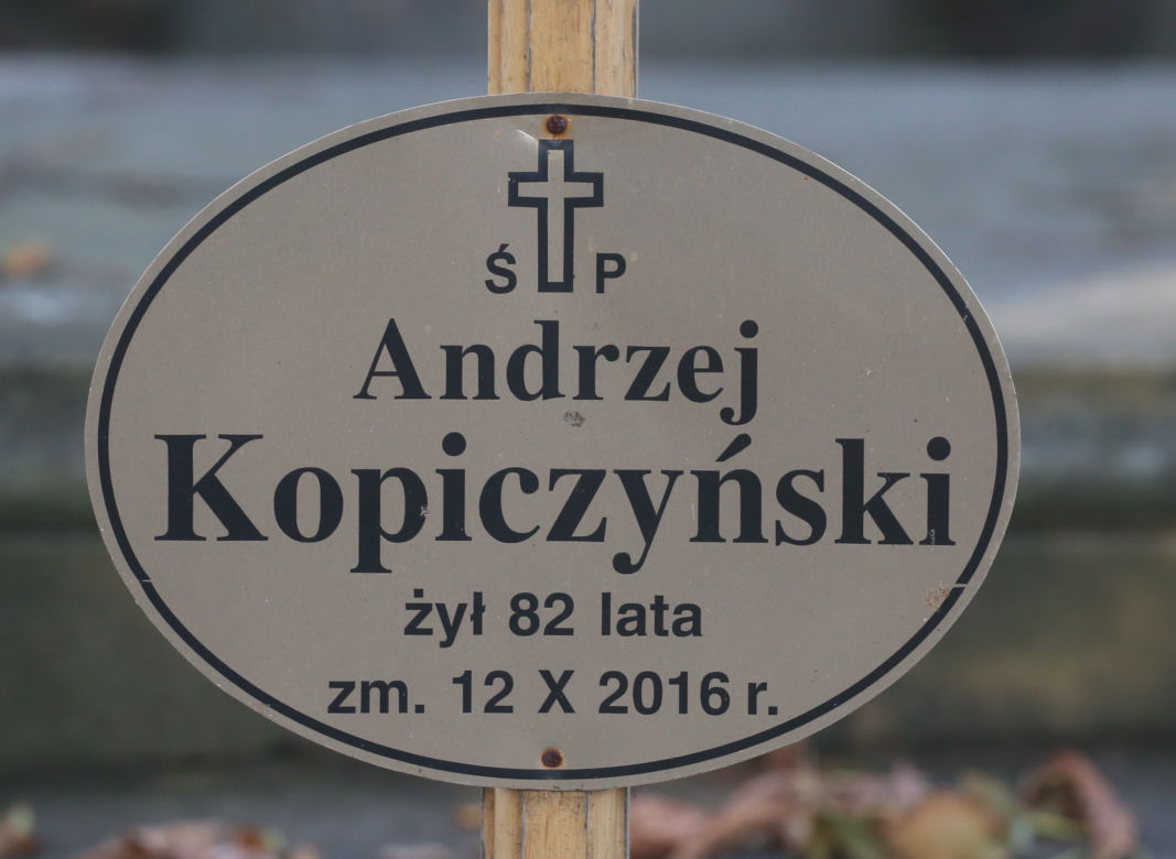 Grób Andrzeja Kopiczyńskiego
