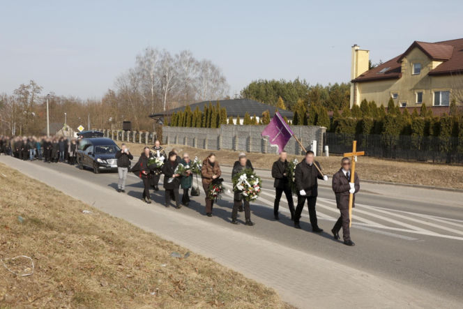 Pogrzeb fotoreportera Adama Chełstowskiego