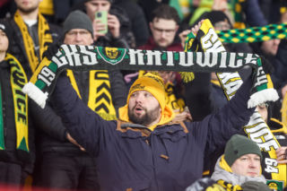 GKS Katowice - Widzew Łódź, zdjęcia kibiców z meczu 20. kolejki PKO BP Ekstraklasy
