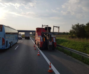 Utrudnienia na A4 za węzłem Skawina