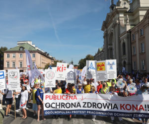 Wielki protest medyków w Warszawie