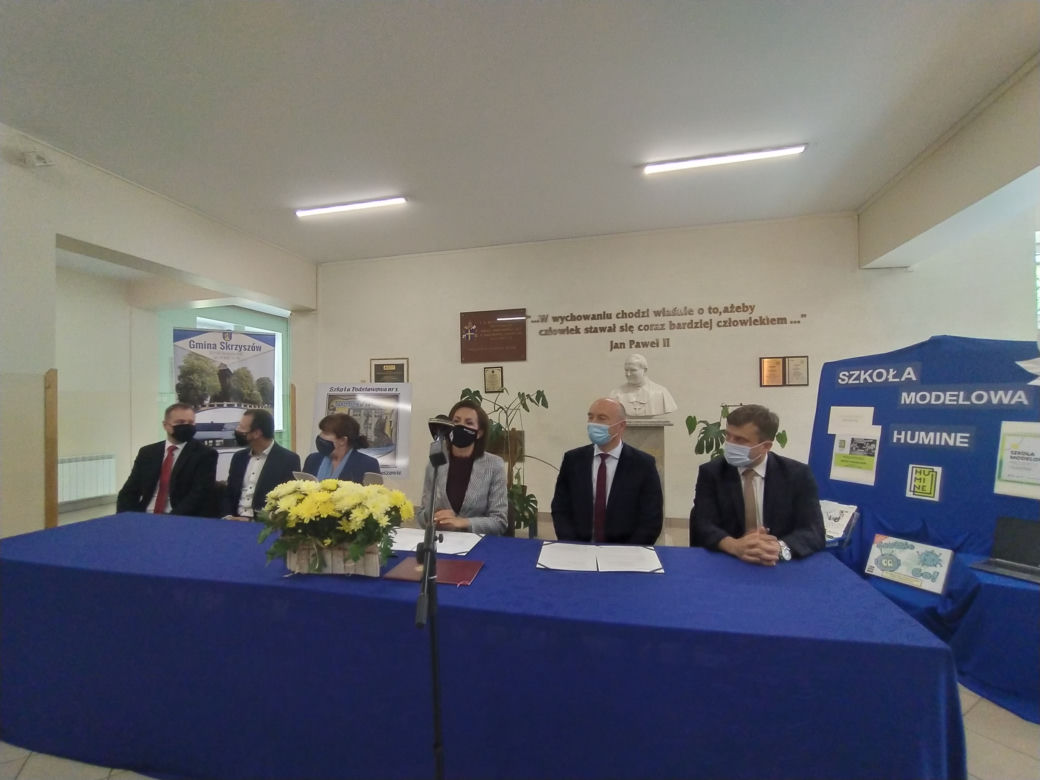 Zespół Szkół w Skrzyszowie szkołą modelową projektu HUMINE
