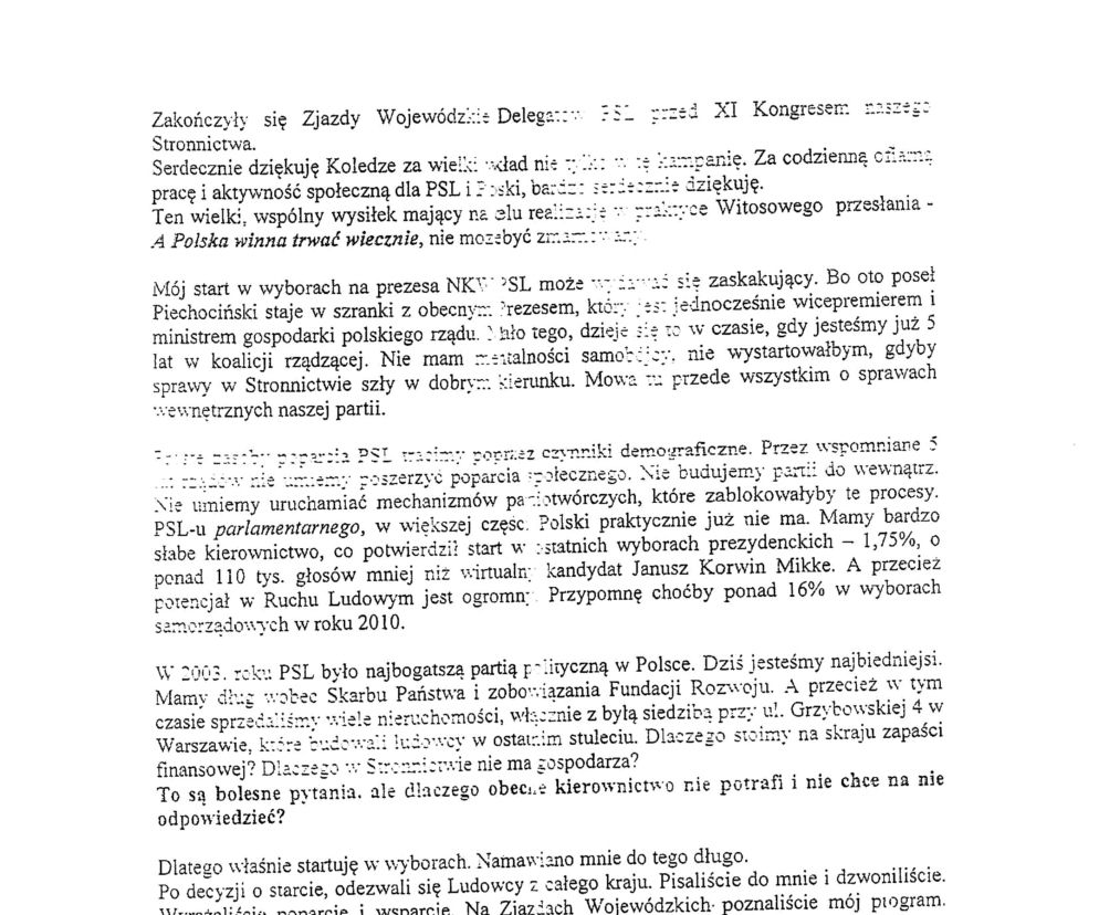 TAJNY LIST PIECHOCIŃSKIEGO - tylko na Se.pl! ZOBACZ ZDJĘCIA