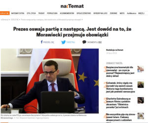 Morawiecki juz rządzi partia. Burza po publikacji SE