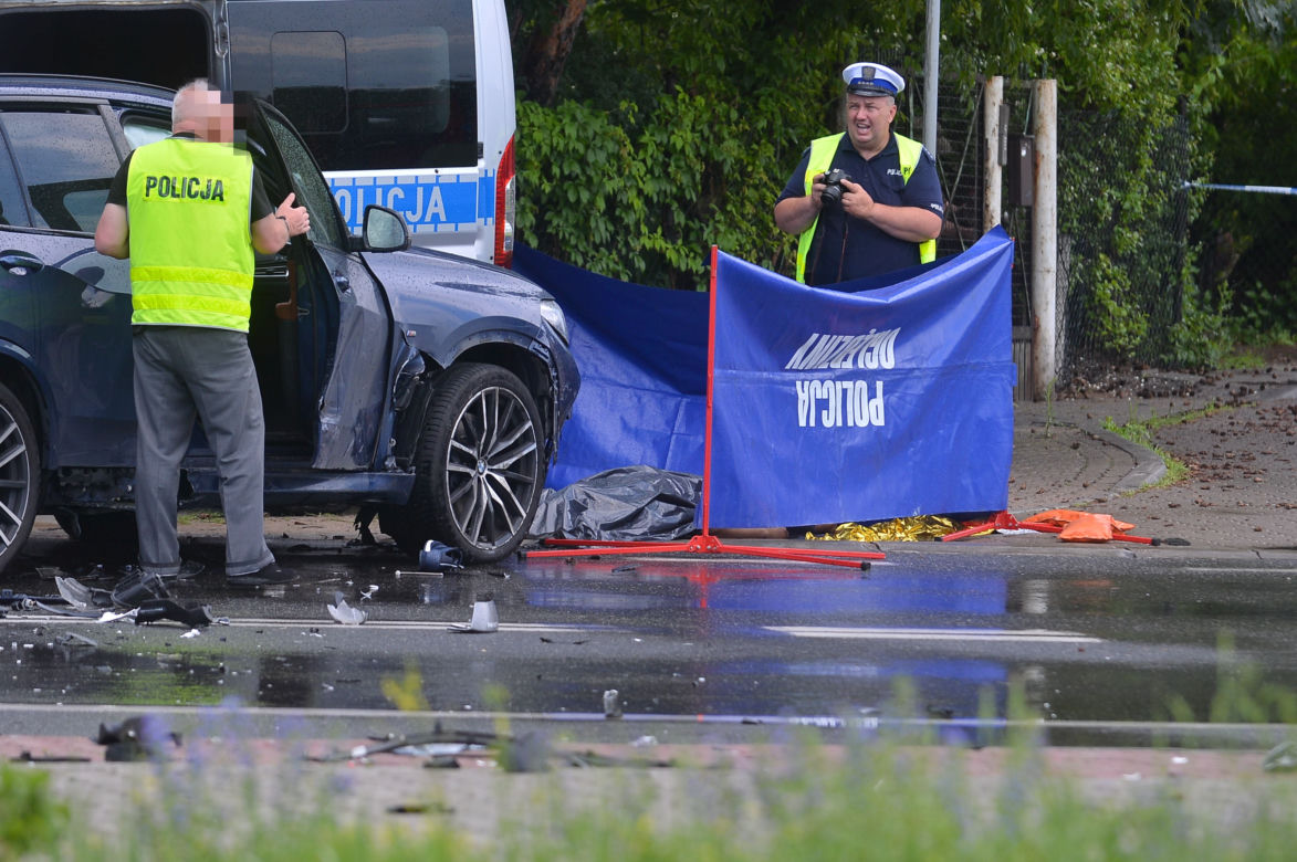 Śmiertelny wypadek z udziałem motocyklisty w Radości