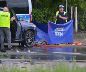 Śmiertelny wypadek z udziałem motocyklisty w Radości